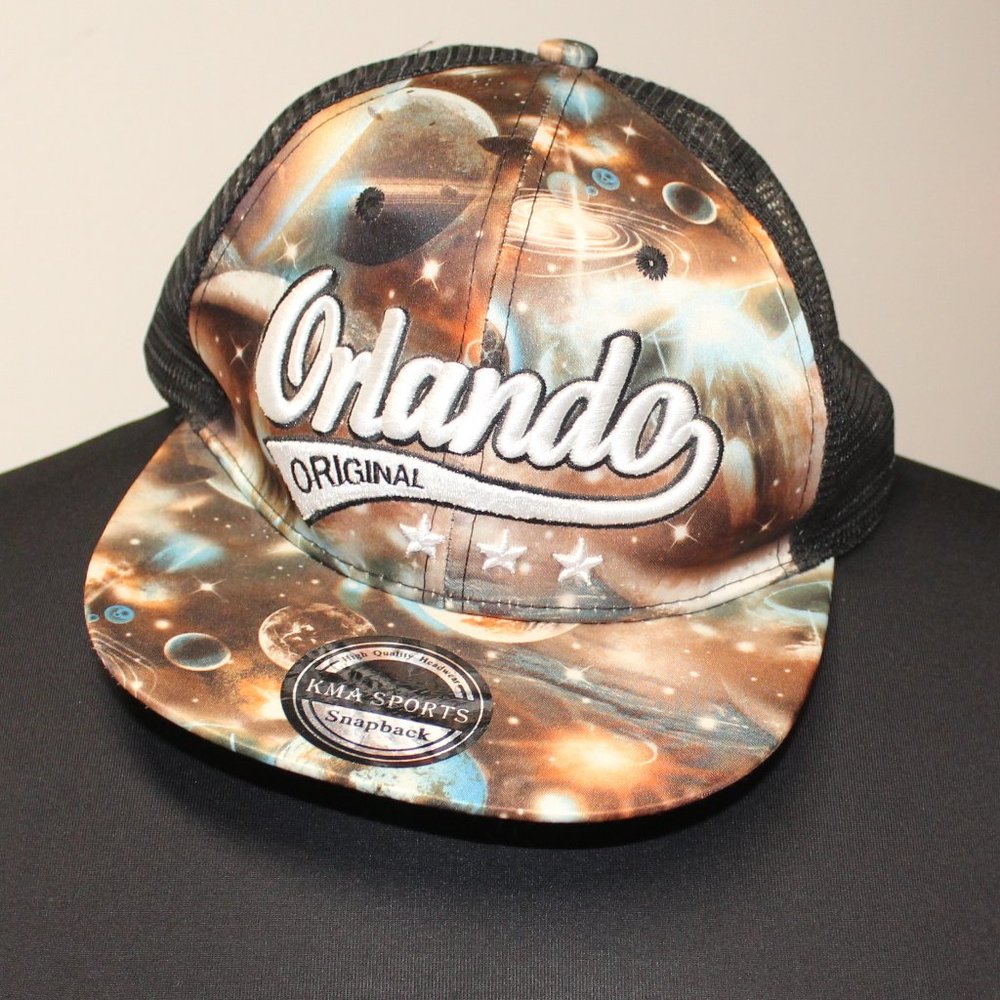 KMA Sports Orlando Original Cosmic print snapback cap OS NWT 3/$25